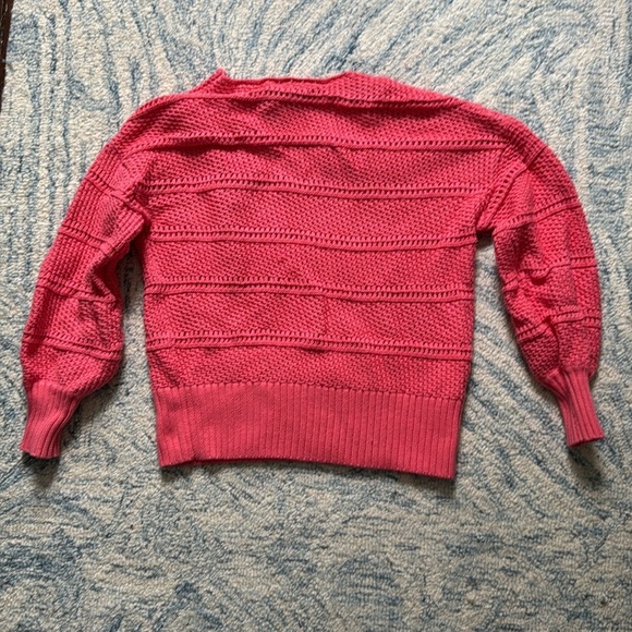Tommy Bahama Channel Isle Cotton Spring Summer Sweater Size S/P Coral Pink - Picture 5 of 5